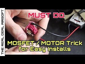 Airsoft Tech Tip - Fitting New Mosfet Wires to your Motor DO THIS!