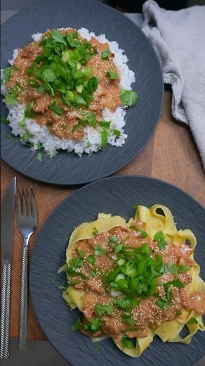 Kyckling Teriyaki Stroganoff 🥘 Som går att servera med både Ris och Pasta 🤝