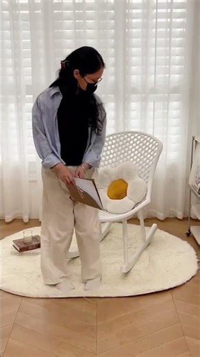 Nordic minimalist rocking chair #rockingchair #balcony rocking chair #recliner