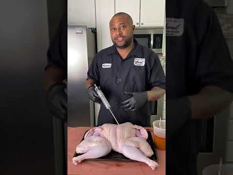 How to Spatchcock a Turkey, plus Turkey Injection | Cooks with Soul