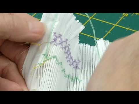 How to smock a two step baby wave