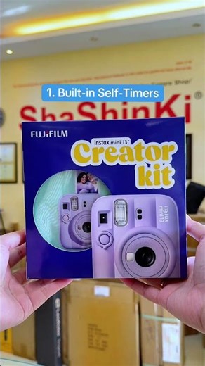 Instax Mini 13 is here! Built-in timer? YES. Cute pastel colors? YES.