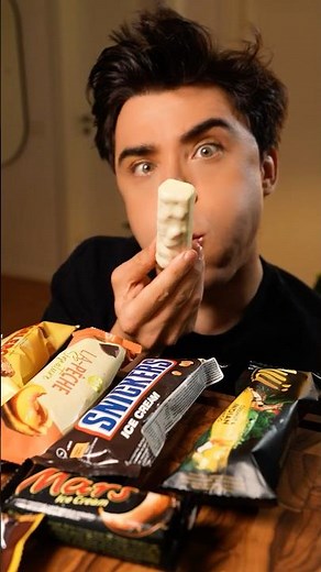 Snickers Chocolate Ice Cream & Toblerone ASMR Eating