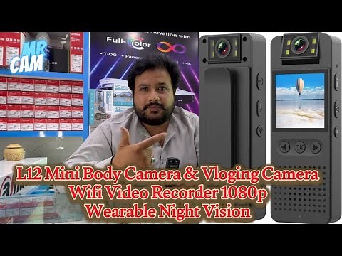 L12 Mini Body Camera Wifi Video Recorder 1080p Wearable Night Vision|Vloging Camera|MrCam