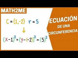 EQUATION of a CIRCUMFERENCE given CENTER and RADIUS