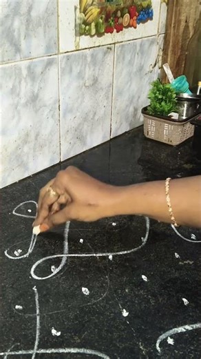 Daily Kambi Kolam | Simple Sikku Kolam Design | Simple Kambi Kolam for Beginners |Sikku Kolam Short