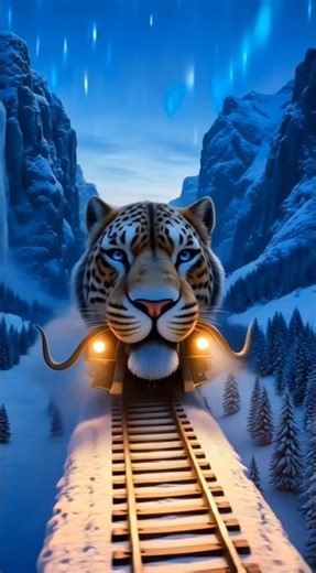 “The Snow Leopard Train: A Magical Journey | Avais Animation Hub”