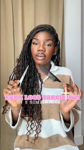 how to safely remove faux locs, soft locs, or crochet locs (no breakage)