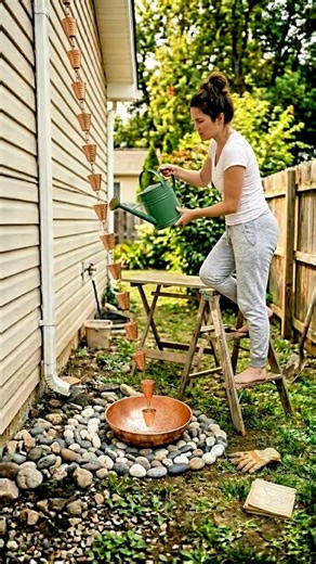 DIY Custom Copper Rain Chain Basin! 🌧️🔨