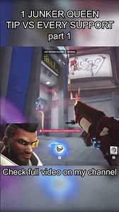 1 JUNKER QUEEN TIP for EVERY SUPPORT Part 1 #overwatch #overwatch2 #overwatchguide