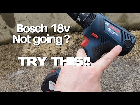 Bosch GSB18V-21 brush replacement tutorial