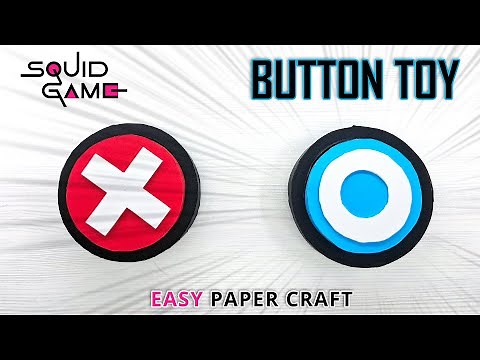 🔴🟢 DIY Squid Game Buttons Tutorial - Easy Craft Project!