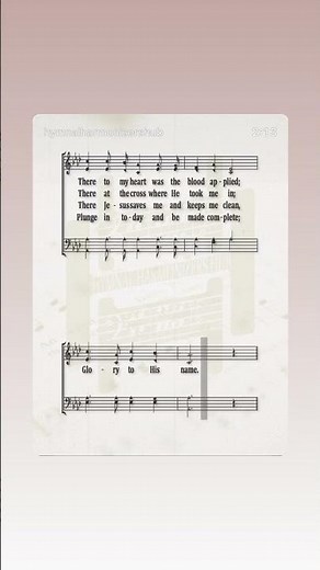 Glory to His Name hymn