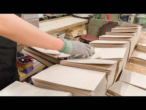 Process of Making Notebooks. Korean Printing Factory
