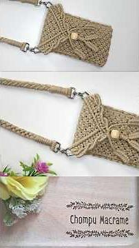 DIY Macrame phone bag | Step by step | Chompu Macrame