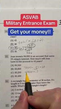 ASVAB Math AFQT AR Solutions 15