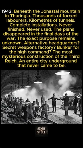 The Nazis built a complete underground city in Thuringia whose purpose nobody knows