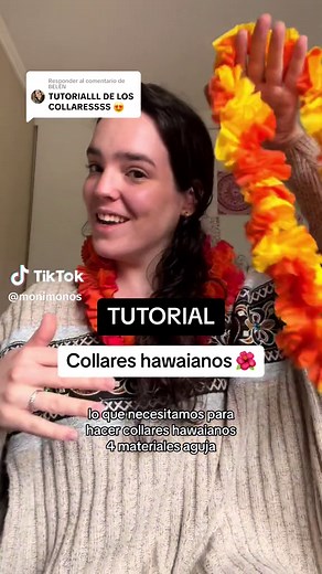 Tutorial: Cómo hacer collares hawaianos 🌺 con solo 3 materiales
