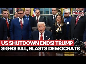 US Shutdown Ends As Trump Signs Government Funding Bill After 43 Day Deadlock With Democrats