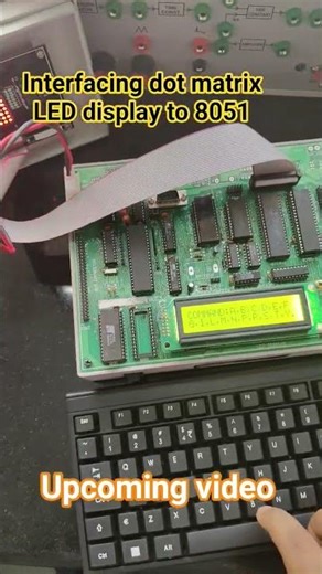 Interfacing dot matrix LED display to 8051 #shortsfeed #electrical #kishlay #shortnews #myvideo