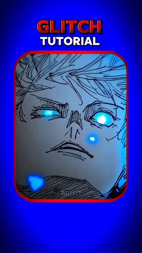 glitch effect tutorial. #anime #editor #sukuna