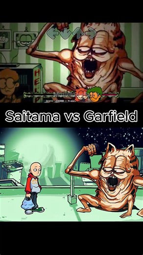 Saitama vs Garfield - Gorefield v2 Mod - Mobile Gameplay - Friday Night Funkin' Game