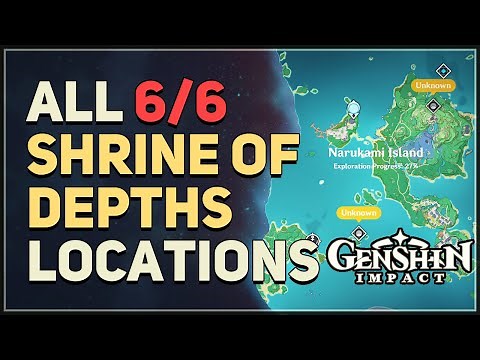 All 6 Inazuma Shrine of Depths Locations Genshin Impact