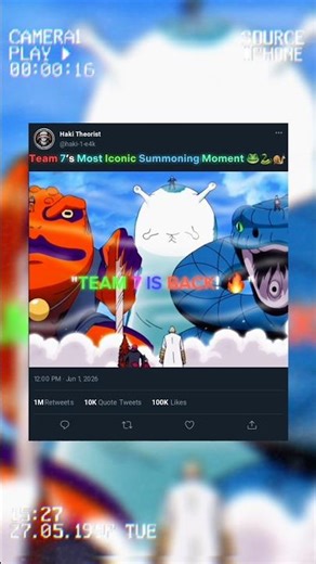 ​Team 7’s Most Iconic Summoning Moment 🐸🐍🐌 #Shorts