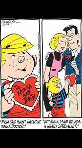 DENNIS THE MENACE 💘 . . #comicsKimgdom #dennisthemenace #dailycomedy #dailycomics #funny #dailycontent #parenting #school | Dennis Menace Comics