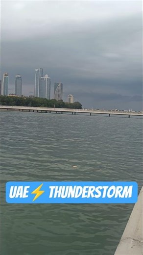Dubai Storm Was "Like an Alien Invasion" #lightning #thunder #storm #uae #treanding #viral #dubai