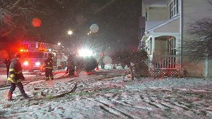 Crews battled a house fire in the Corn Hill neighborhood overnight as the snow came down. Details on News10NBC TODAY at the top of every half hour through 7 a.m. https://www.whec.com/livestream/ | WHEC TV