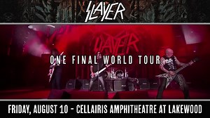 🤘 TOMORROW! Slayer with Lamb of God, Anthrax, Testament and Napalm Death! 🎫 You can still grab tickets here: https://livemu.sc/2Aiebfg | Lakewood Amphitheatre