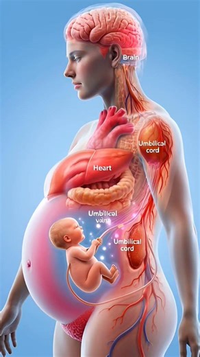 “This Is the Lifeline That Keeps a Baby Alive Before Birth 😳 | 3D Animation” #anatomy #education