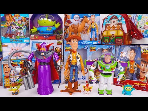 Unboxing Disney Pixar Toy Story toy collection ASMR | Zurg Talking Action Figure & Woody & Buzz