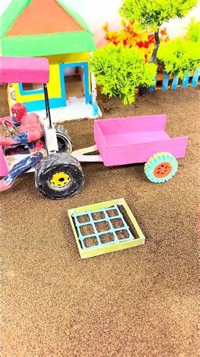 DIY Tractor Model Build ❤️ Real Working construction Machine |#shorts #diyprojects