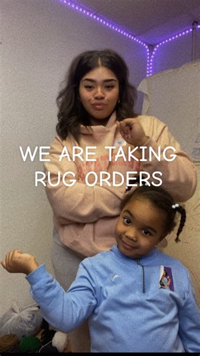 Gigi💘 on Instagram: "You heard the girl! The books are open for CUSTOM rug order for January and February!🧶 check out my page to see inspo🫶🏽 @rugplug419 @The 419 Rug Plug #fypage #customrugs"