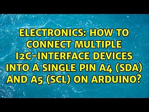 How to connect multiple i2c-interface devices into a single pin A4 (SDA) and A5 (SCL) on Arduino?