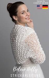 Easy summer bolero for brides pattern by Sabine Mohr