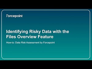Identify Risky Data with the Files Overview Feature