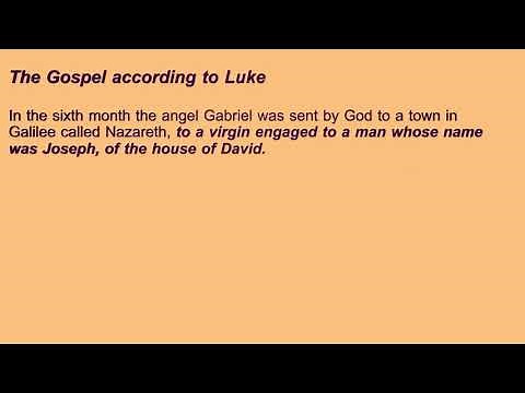 3. Gabriel announces the birth of Jesus to Mary (Luke 1:26:38)