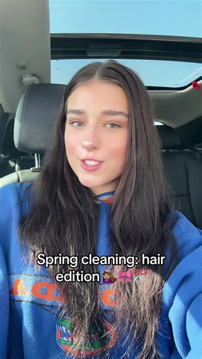 spring means a haircut!! Long overdue but I’m obsessed☺️ #hair #haircut #hairtiktok #hairtransition #spring #springcleaning