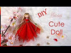 DIY - Easy Cute Doll in a Handkerchief Dress | Huong Harmon