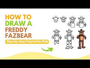 How to Draw Freddy Fazbear – Easy FNAF Drawing for Kids