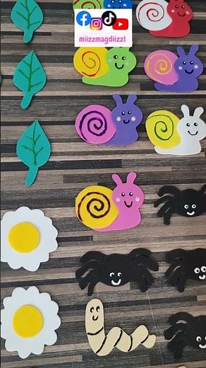 Spring drawings with FREE TEMPLATES #crafts #spring #foami #foamy