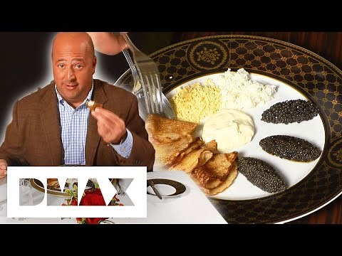 Tasting A Caviar Platter In St. Petersburg | Bizarre Foods