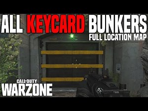 Warzone | ALL Red Keycard Bunker Locations (map included) & gameplay