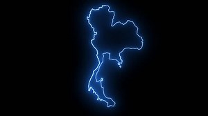 Animated Thailand Map Icon Glowing Neon 库存影片视频（100% 免版税）3404910347 | Shutterstock