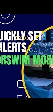 How to quickly add a price alert using ToS ThinkorSwim mobile