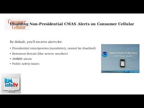 How To Remove CMAS Alerts From A Consumer Cellular Phone – Settings Guide