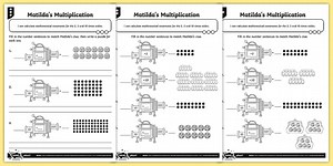 Writing Multiplication Sentences Differentiated Worksheets